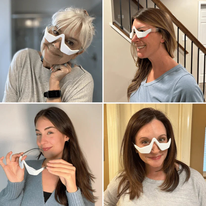 RevitalEyes® 2 en 1: Terapia de Luz Roja y EMS para Eliminar Bolsas de los Ojos